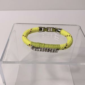 Stella & Dot Know the Ropes bracelet Citrine neon yellow